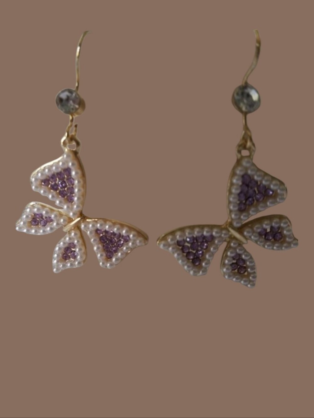 Butterfly Drop Earrings - NWOT